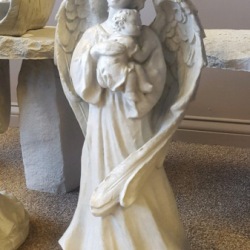 Angel holding child