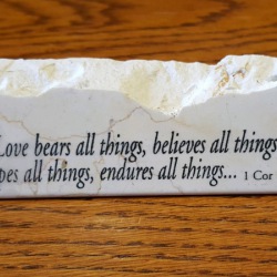 Love bears all things