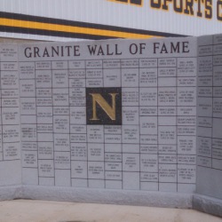 NHS Granite wall