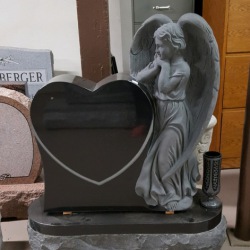 Standing angel with heart
